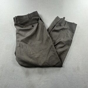 Peter Millar Pants Mens 40 Gray Harker Stretch Trouser Wool Flat Front Dress